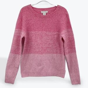Cupcakes and Cashmere Ombre Pink Sweater‎ Long Sleeve Crew Neck Size S
